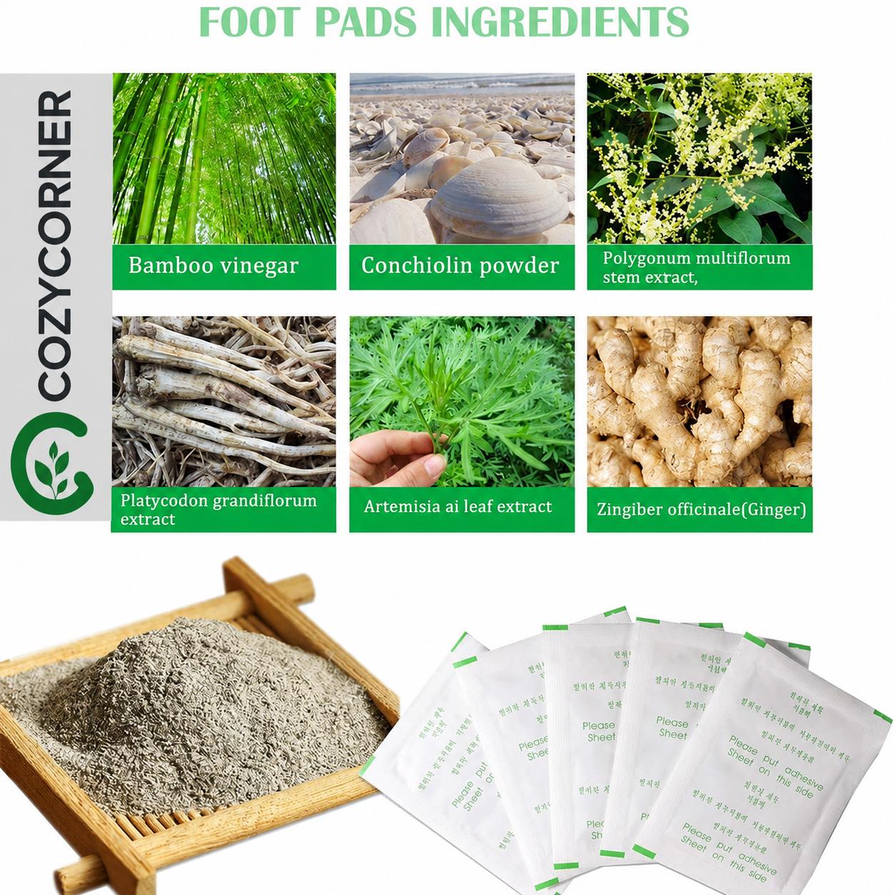 Cozycorner™ Detox Foot Patches Herbal🌿(Pack of 20) Buy 1 Get 1 FREE